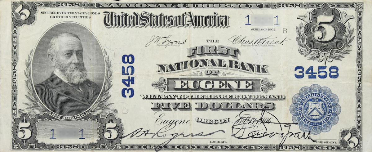 Examples of valuable currency from Oregon