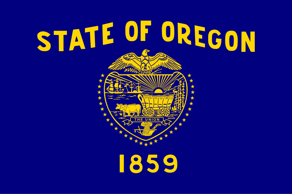 The state flag of Oregon