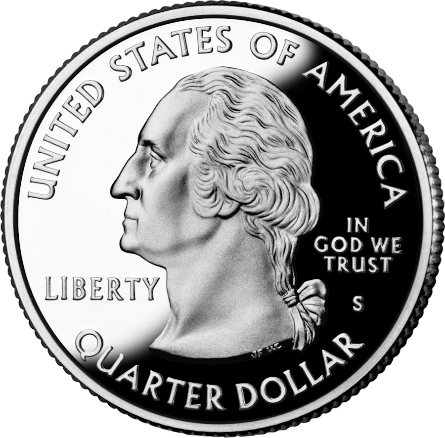Oregon state quarter obverse