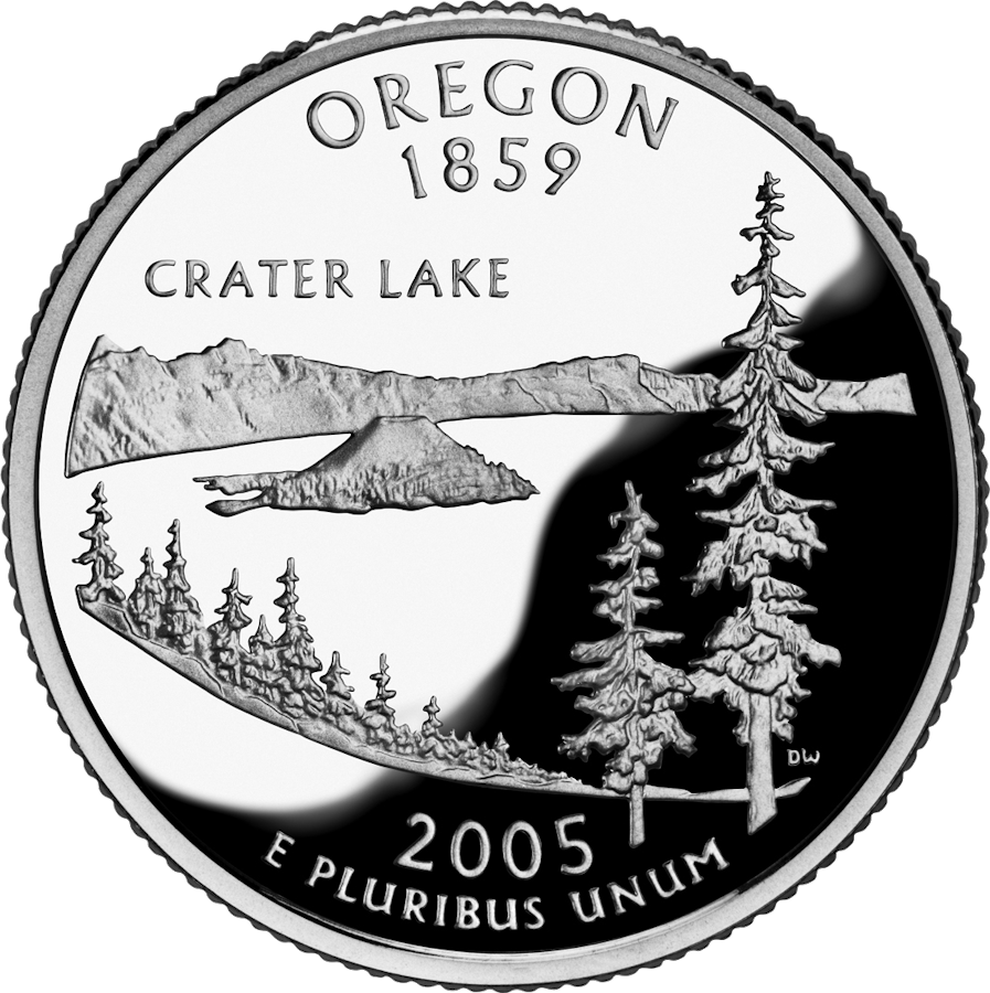 Oregon state quarter reverse